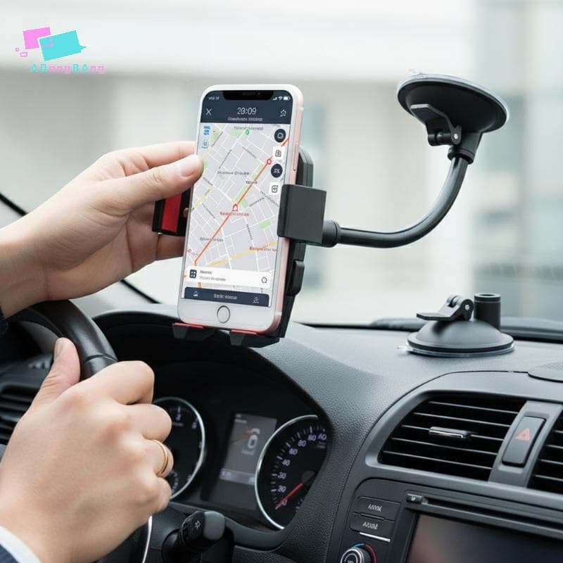 Suporte Universal Para Carro Celular Abongbanghn 360 ° De Montagem Giratório Painel E Pára-Brisa , Uso De Segurança Agra