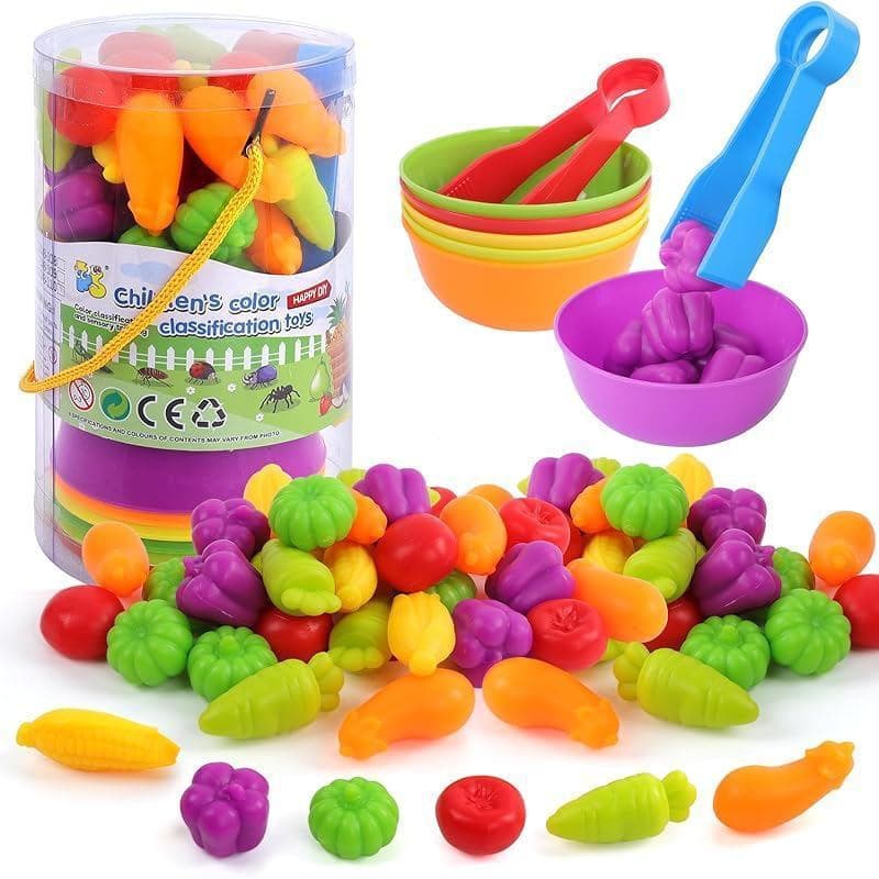 Classificação brinquedos contagem de cores crianças matemática Montessori brinquedos educativos
