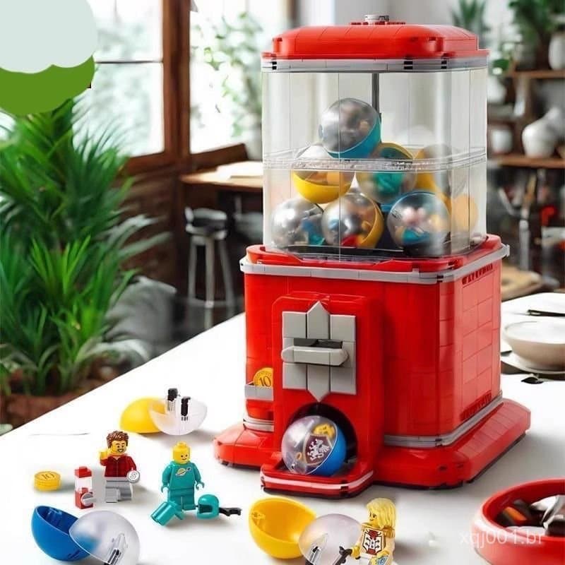 Compatível com LEGO Creative IDEAS Série 21358 Máquina de Gashapon com Minifiguras Brinquedo de Blocos de Montar para Me