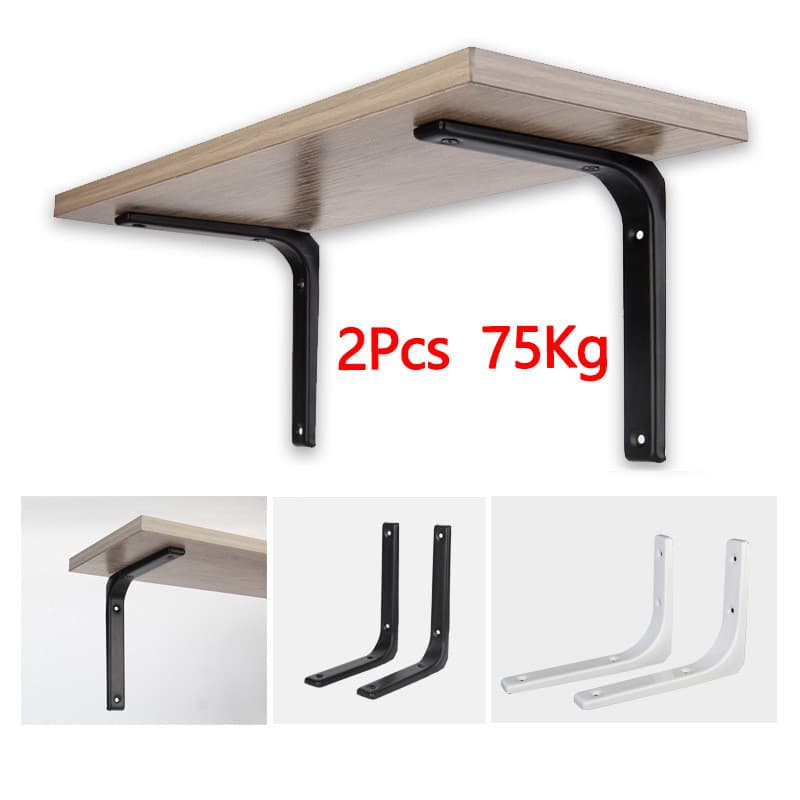Suportes De Prateleira De Metal Resistentes 8-12 Polegada L-Ângulo Montagem Na Parede De Aço Inoxidável Para Prateleiras