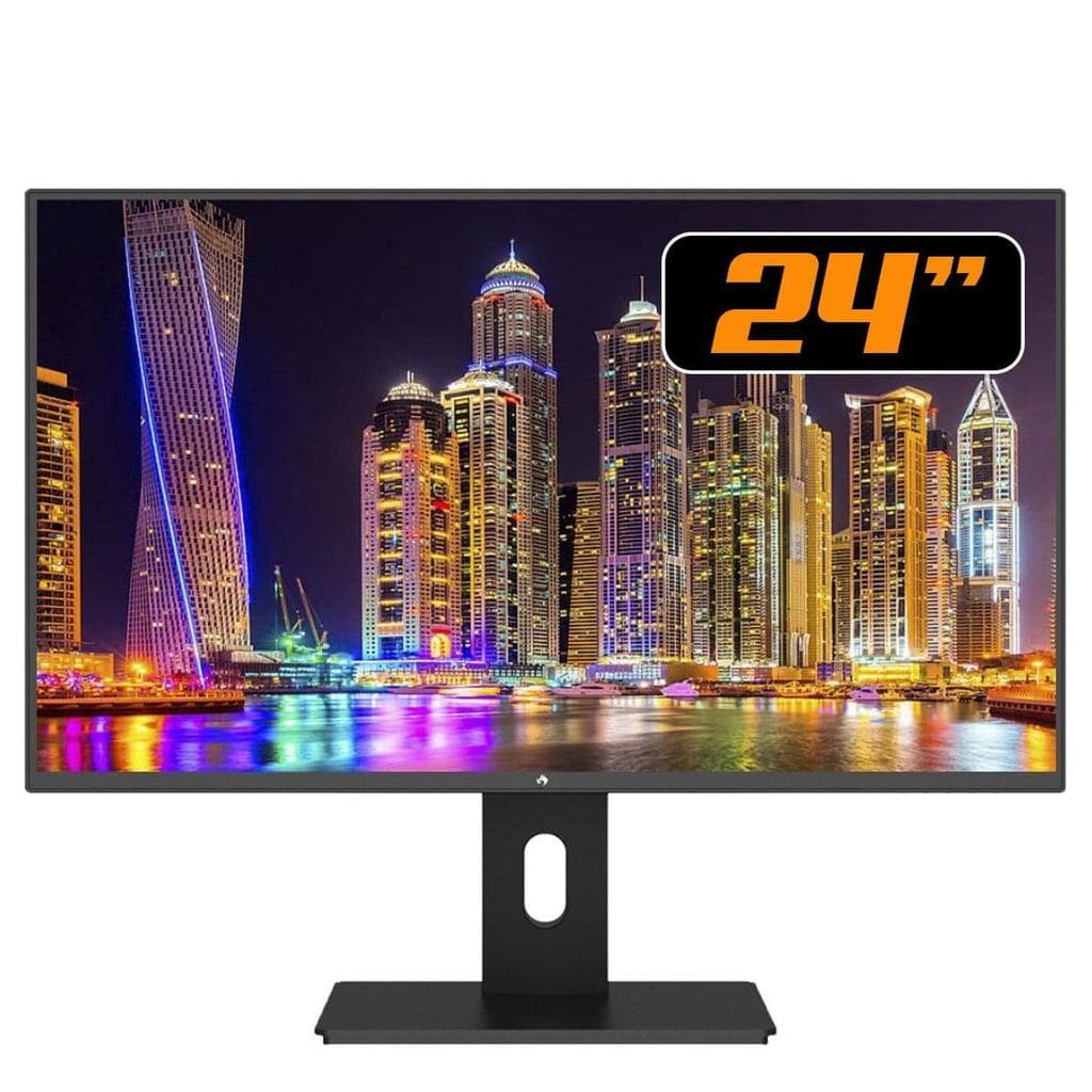 Monitor Gamer Fox, 24 Pol, Full HD, 2ms, Ajuste de altura, Rotação Vertical, Widescreen, 75Hz, 2ms, HDMI/VGA