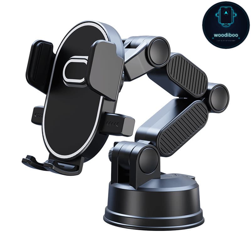 woodiboo Suporte de Celular para Carro Veicular a Vácuo Ventosa Dobrável Rotativo Universal Anti Impacto
