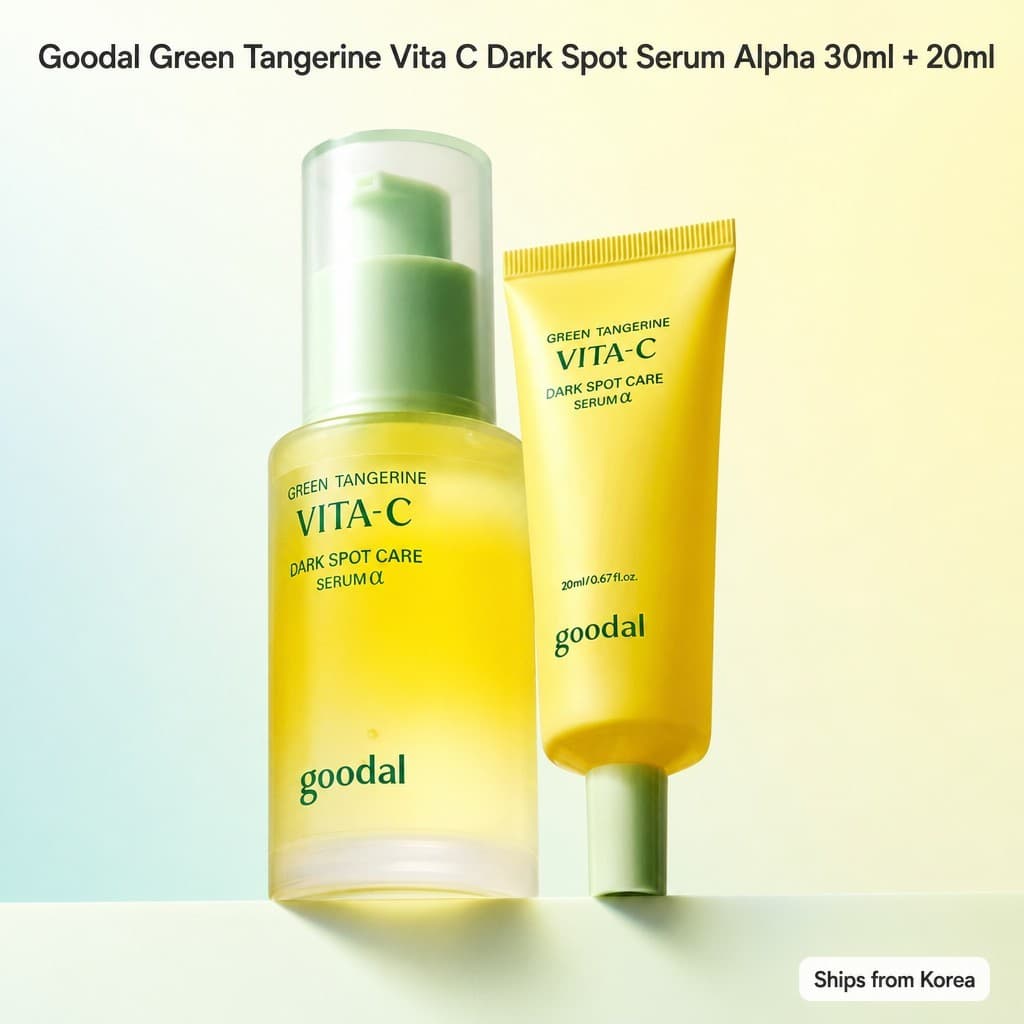 Goodal Green Tangerine Vita C Dark Spot Serum Alpha 30ml + 20ml - Vitamina C Manchas Coreano