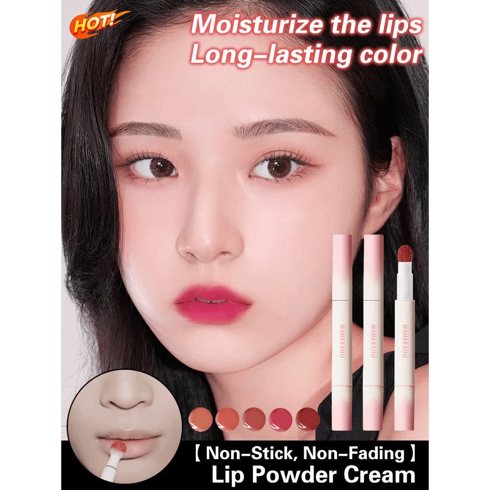 【Alta Fixação】Creme Labial/Pó Labial/Batom Líquido/Matte Lip Cream Labial/Matte/Resistente