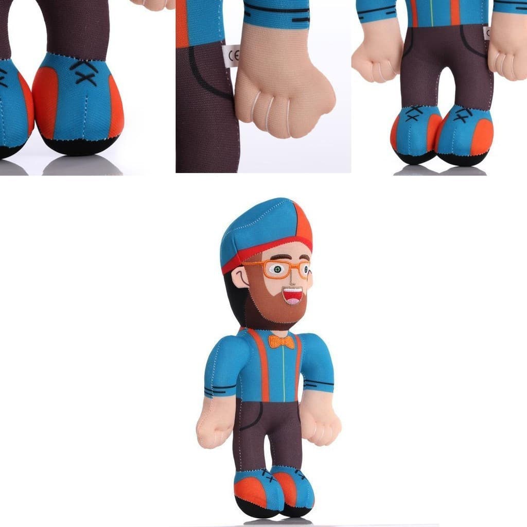 Brinquedo de pelúcia Blippi de 11 polegadas, brinquedo de pelúcia de desenho animado, brinquedo educativo macio para cri