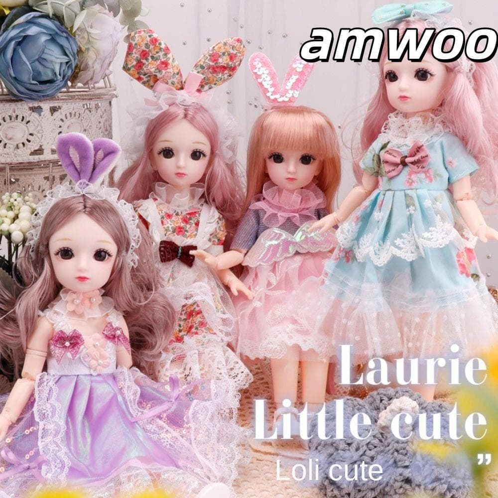AMWOO Conjunto Completo De Boneca BJD 1/6 , 23 Articulações Móveis DIY 30CM 23 Bonecas Articuladas , Brinquedo De Menina