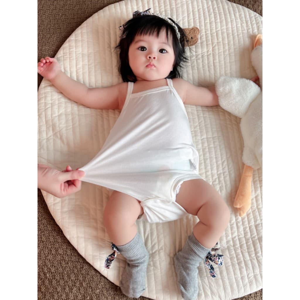 Bebê bebê colete Modal algodão roupas de uma peça fino recém-nascido estilingue macacão do bebê menina roupas de verão 8
