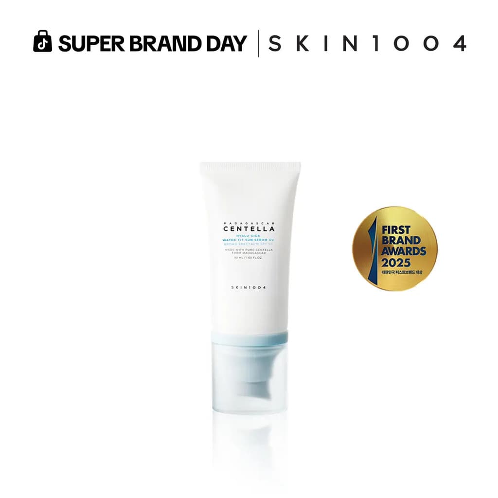 [1004OfficialShop]Hyalu-CicaWater-FitSunSerumUV50ml(OTC)-Protetor Solar Leve para Uso Diário, Protetor Solar Coreano, Te