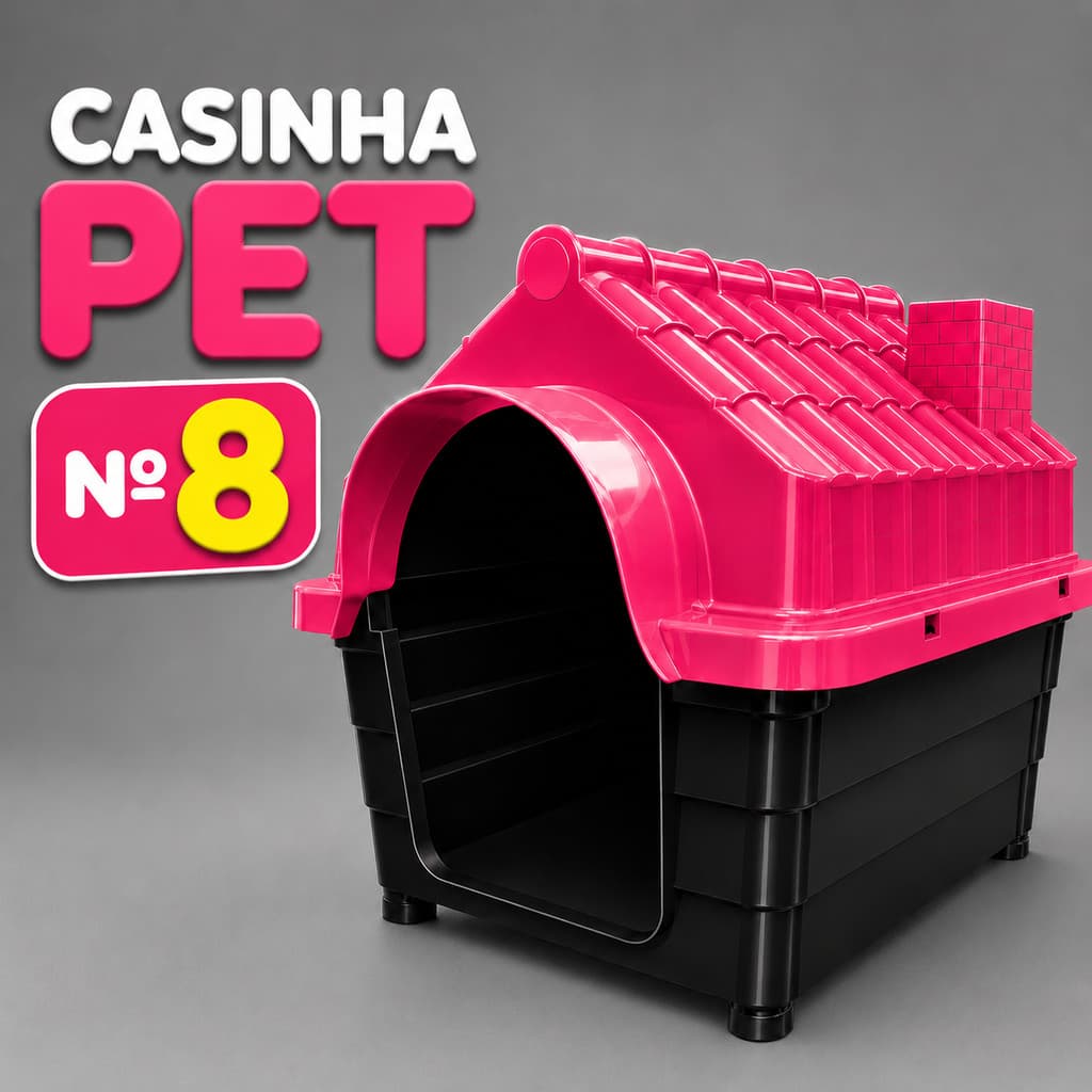 Casinha para Cachorro Desmontável N8 Casa Pet Proteção UV para cães