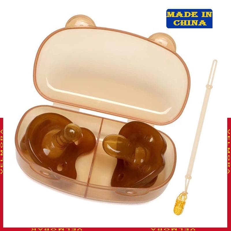 Chupetas Bebê Silicone VEl Designs Ergonômicos Chupeta Infantil Caixa Armazenamento Para Recém-Nascidos
