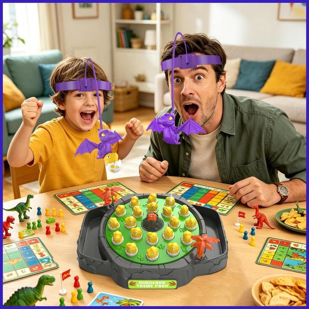 Jogos De Tabuleiro Para Diversão Em Família Interativo Crianças Dinossauro Magnético 2 Jogadores Brinquedo Jogo coelmy