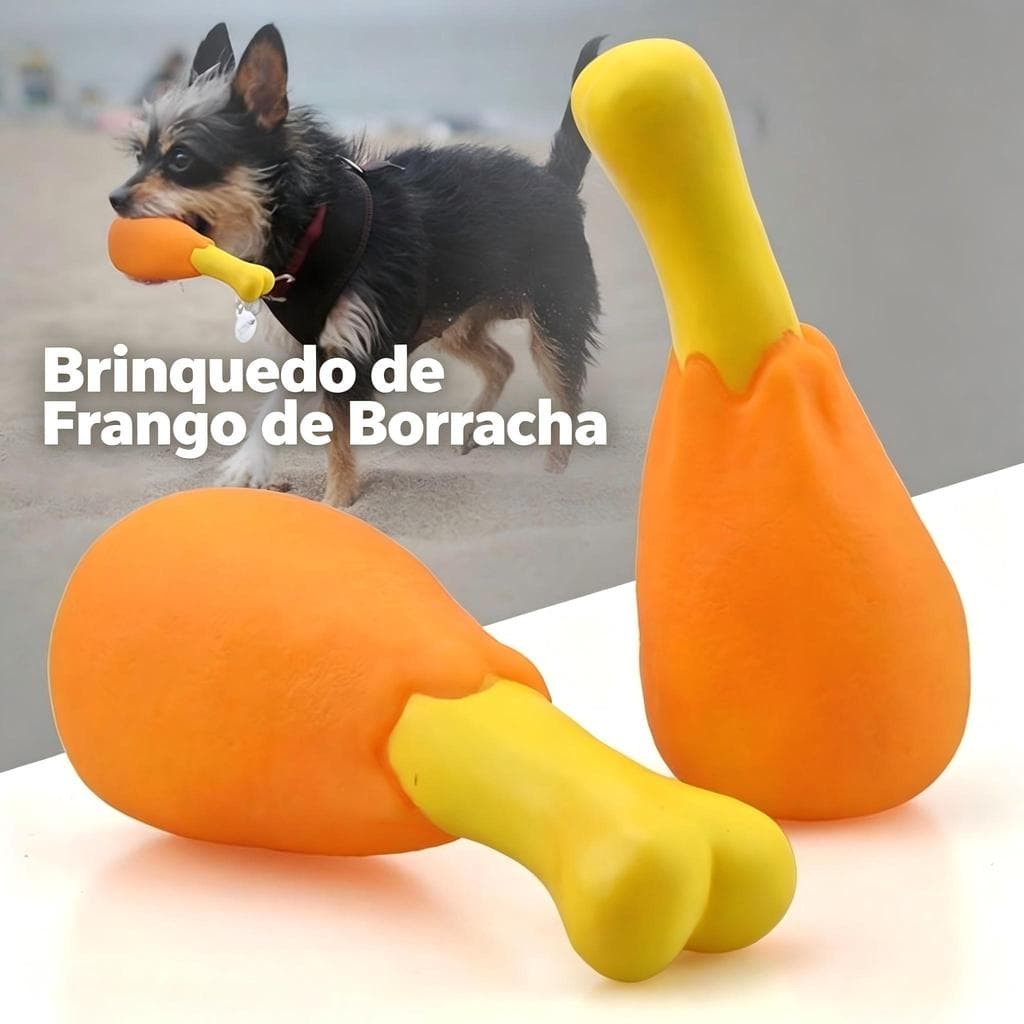 Brinquedo de perna de frango de vinil para cachorro, brinquedo Molar de cachorrinho com som de imitação