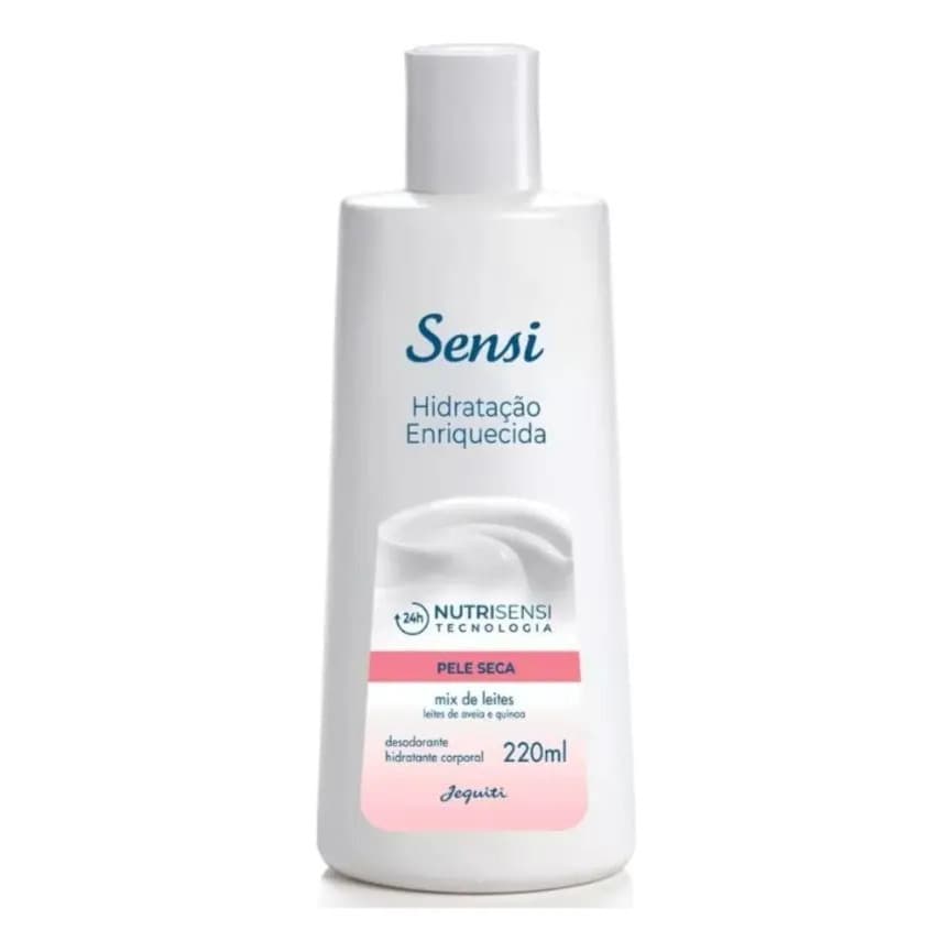 Hidratante Sensi Mix De Leite 220ml Fragrância Mix De Leites Jequiti Sensi Mix De Leites Creme Mix De Leites