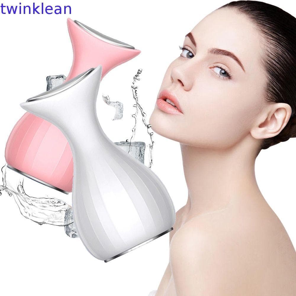 Massageador De Resfriamento Facial , Instrumento Muscular De Gelo Removedor De Bolsa De Olho De Dupla Face , Refrigerado