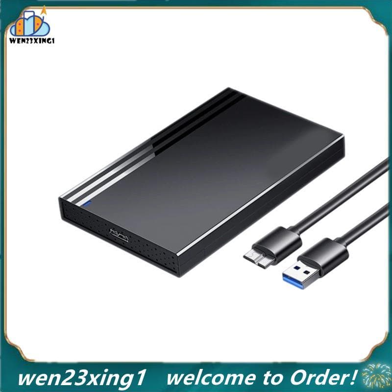 [Wen-Shop] SATA 5 Gbps Velocidade 2.5 Polegadas Caixa De Disco Rígido Externo Para Adaptador De Armazenamento Móvel SSD 