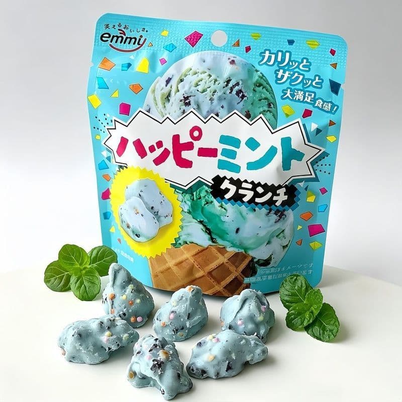 Venda quente de verão!Bolas de arroz crocantes de Chocolate com menta Zhengrong importadas do Japão, lanches influenciad