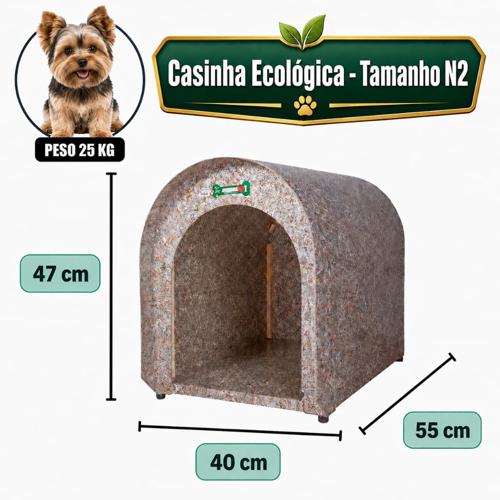 Casinha Térmica Ecológica N2 Proteção Frio E Calor Pets Até 25kg Resistente Envio Imediato