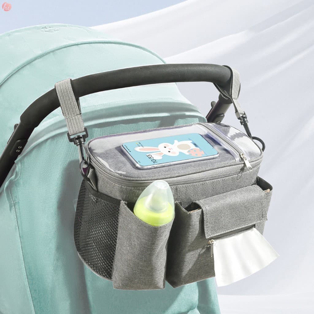 Bolsa Para Carrinho De Bebê-Organizador De Fraldas Compacto E Leve Presente De Chá
