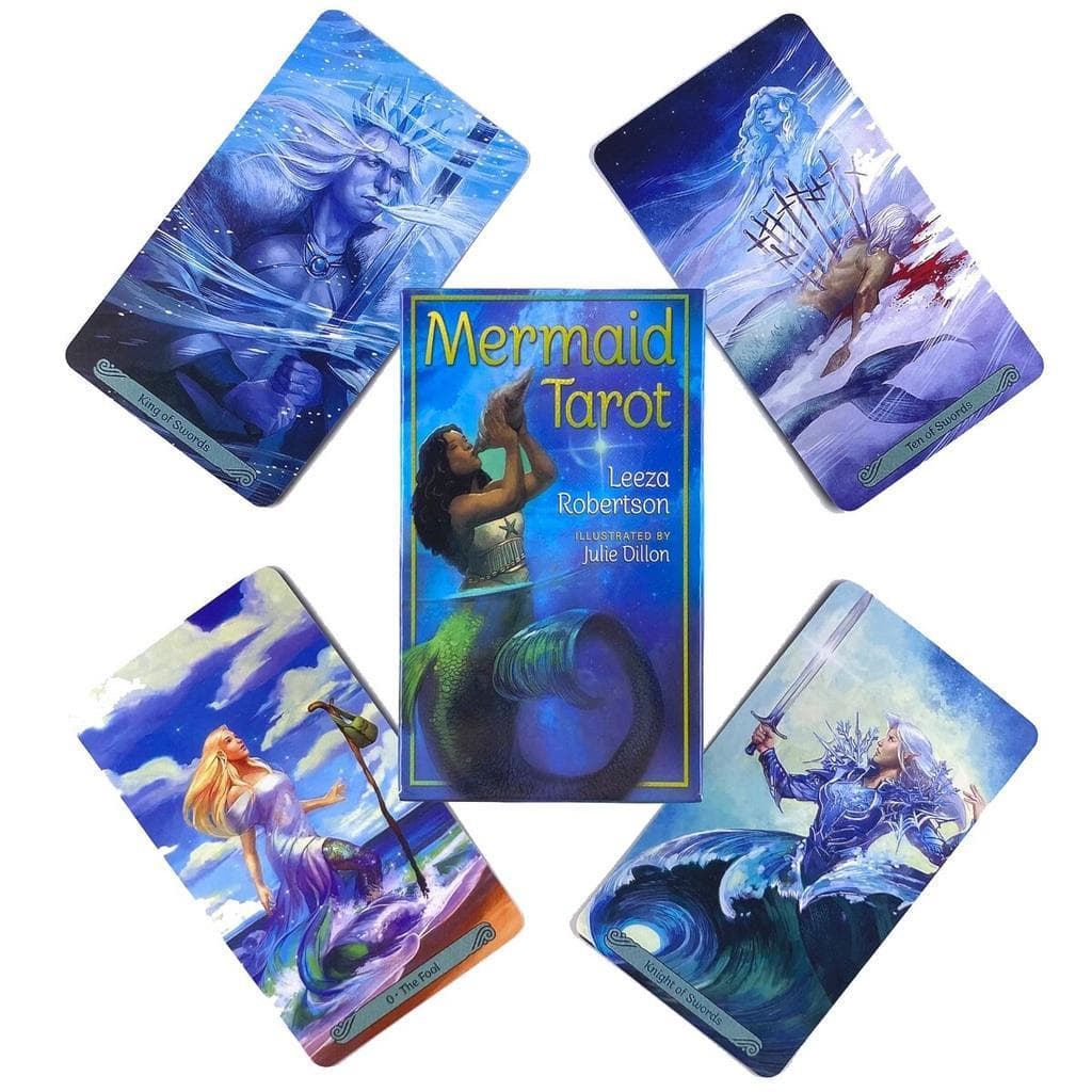 12 * 7cm Sereia Tarô Jogo De Cartas Inglês Baralho Mesa Jogos De Tabuleiro Festa Jogando De Entretenimento Família