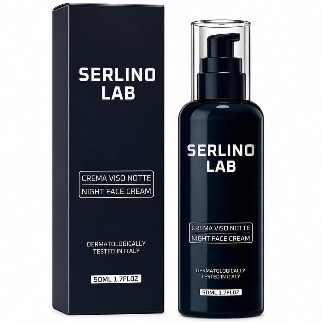 Creme Noturno Anti-Idade para Homens, Dermatologicamente Testado, Retinol Palmitato, Hialuronato de Sódio e Extrato de A