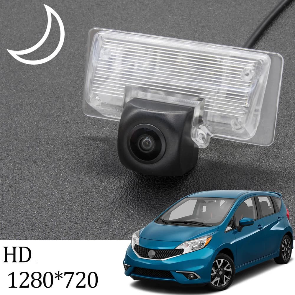 Câmera De Visão Traseira Do Carro HD 1280 * 720 Para Nissan Versa Note/E12 2012-2018 C