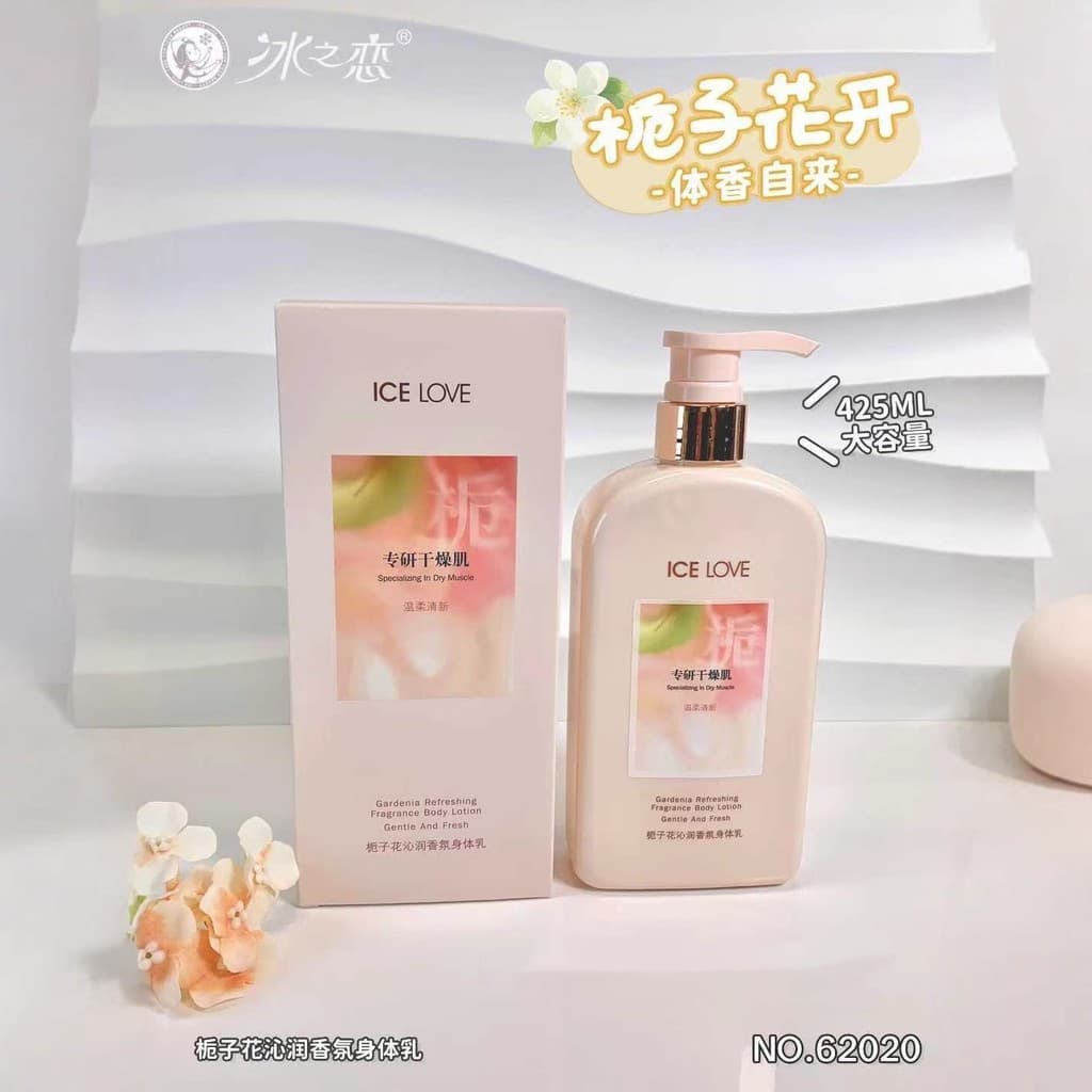 Genuíno Ice Love Gardenia Fragrância Hidratante Loção Corporal Hidratante Hidratante Rejuvenescimento da Pele Outono Inv