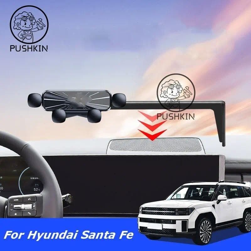 Para Hyundai Santa Fe MX5 2024 2025 Estilo Do Carro Suporte Telefone Móvel Montagem De Ventilação De Ar De Gravidade Ace