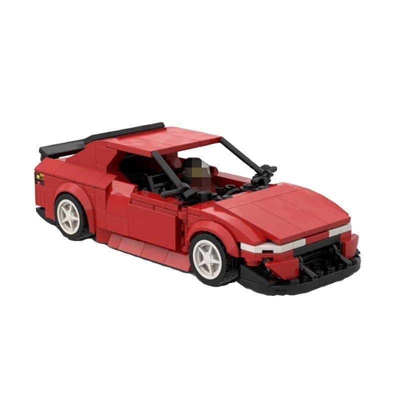 MOC compatível com Lego, blocos de montar nacionais, modelo de carro Acura GSR speed8 de 1992, presente para meninos.