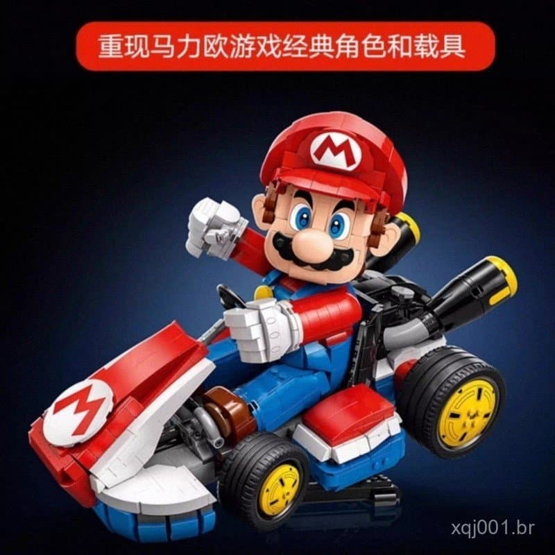 Compatível com os blocos de montar LEGO Super Mario Kart 72037, brinquedo educativo para crianças.