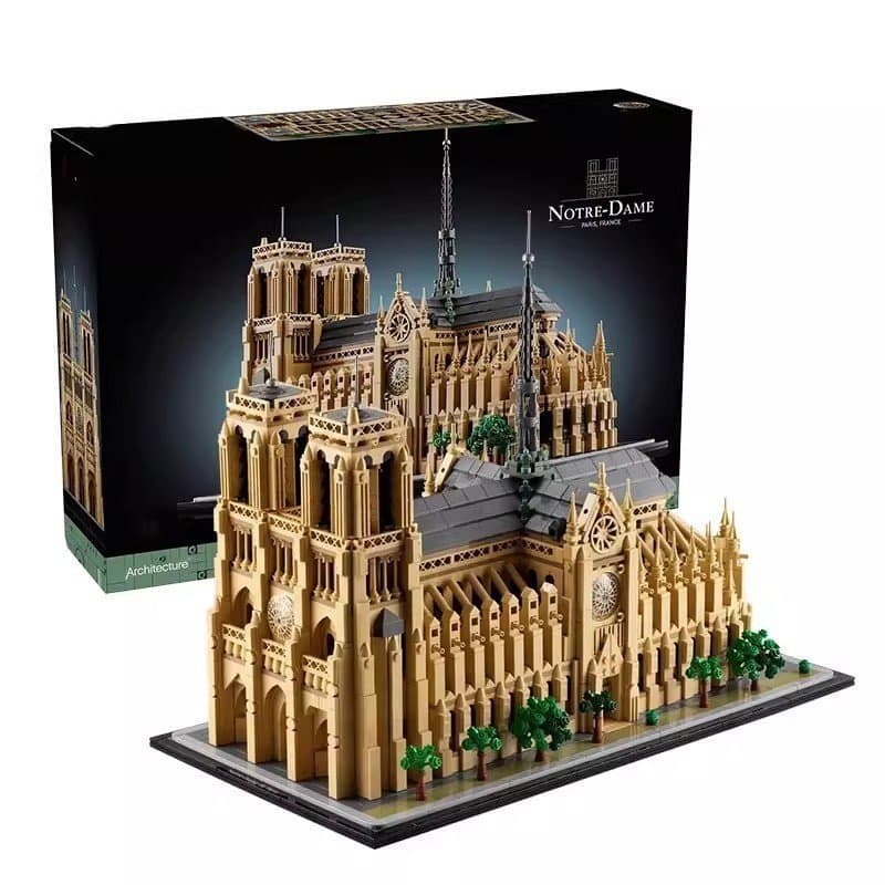 Compatível com o LEGO Street View Building 21061 Notre-Dame de Paris, um brinquedo de blocos de montar de alta dificulda