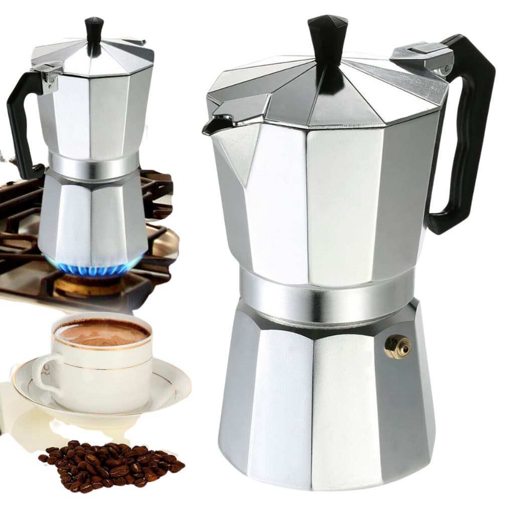 Cafeteira Italiana de Alumínio Café Expresso 9 Xícaras Cafeteira Italiana Moka Express Aço