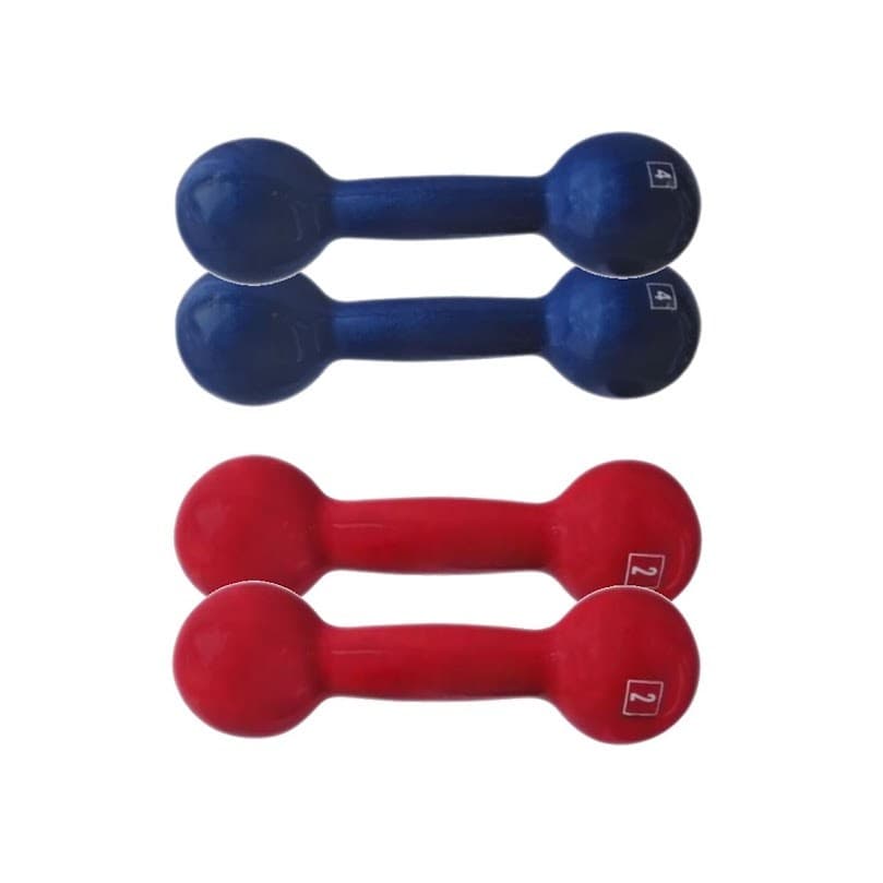 Kit Progressão de Carga Halteres Emborrachado Academia 12Kg