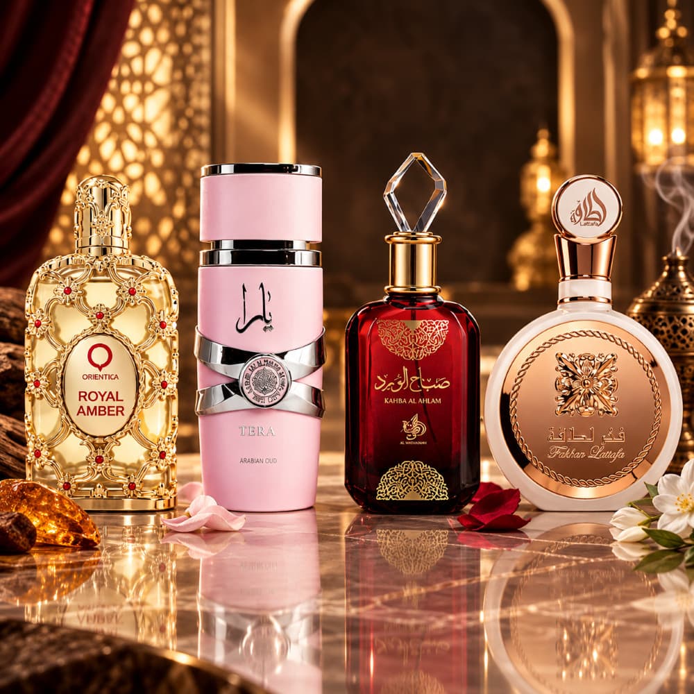 Kit 4 Perfumes Árabes Femininos Importados 60ml Alta Fixação Concentrado
