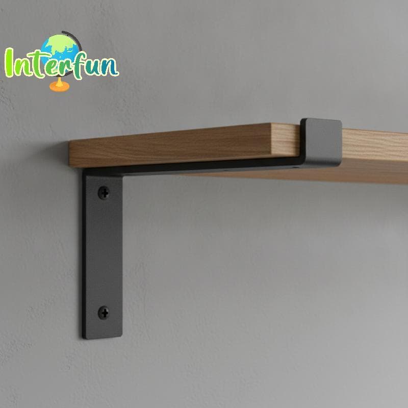 [InterfunB] Braet De Prateleira Flutuante De Metal Resistente 1/2 Unidades Suporte Montado Na Parede Para Armazenamento 
