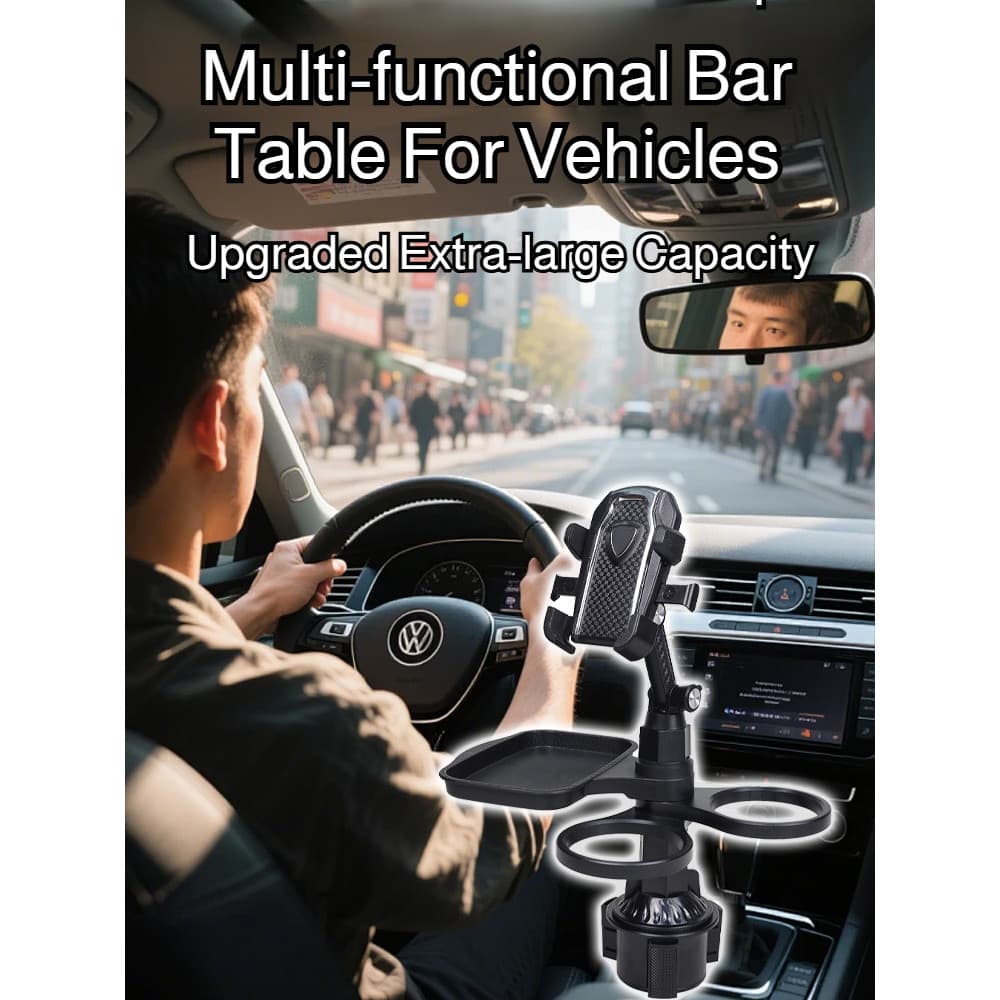 [Uso Diário no Carro] Bandeja E Porta-Copos/Suporte Para Bebidas/Carro/Celular/Suporte Multifuncional