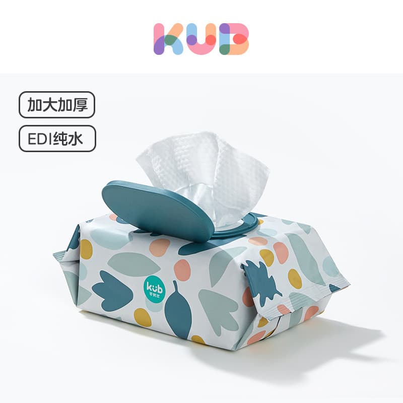 KUB Keyoubi Lenços umedecidos para bebês, boca de mão dedicada, bolsa grande para família, pacote acessível, lenços umed