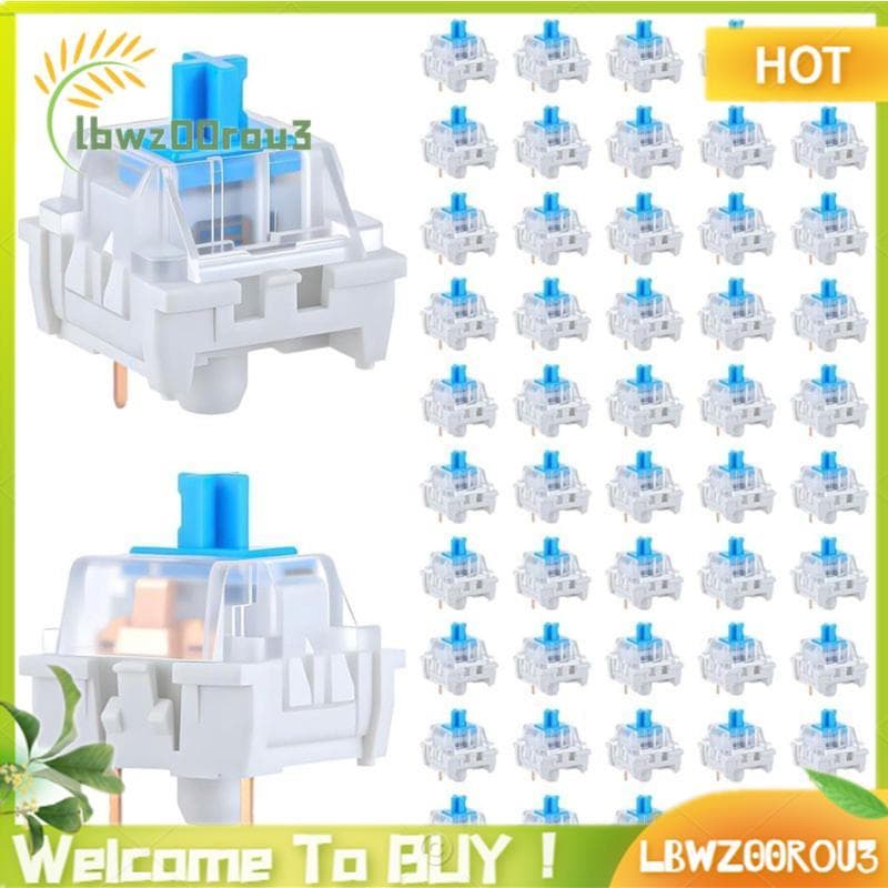 Teclado De Substituição De Interruptor Azul 100 PCS Interruptores De Mecânico De 3 Pinos Clicker Teclas De Teclados