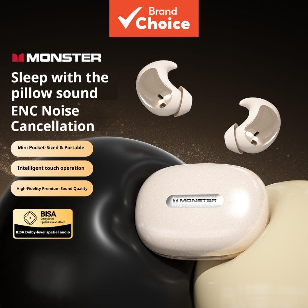 Fones de ouvido Monster A05, sem fio Bluetooth TWS, fones de ouvido com som HiFi, fones de ouvido com som surround e