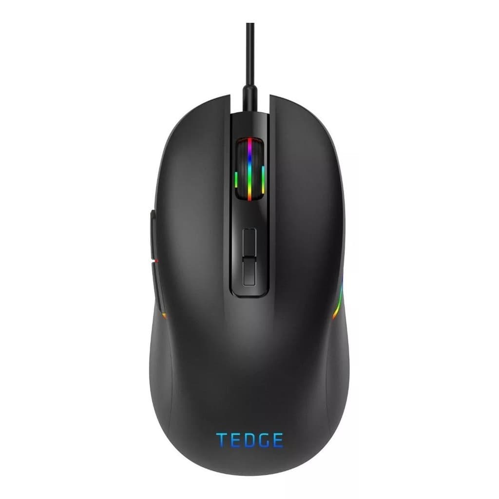 Mouse Gamer 6400dpi Tedge ML-GMH64 USB Com Fio | Iluminação RGB | Alta Precisão PC e Notebook
