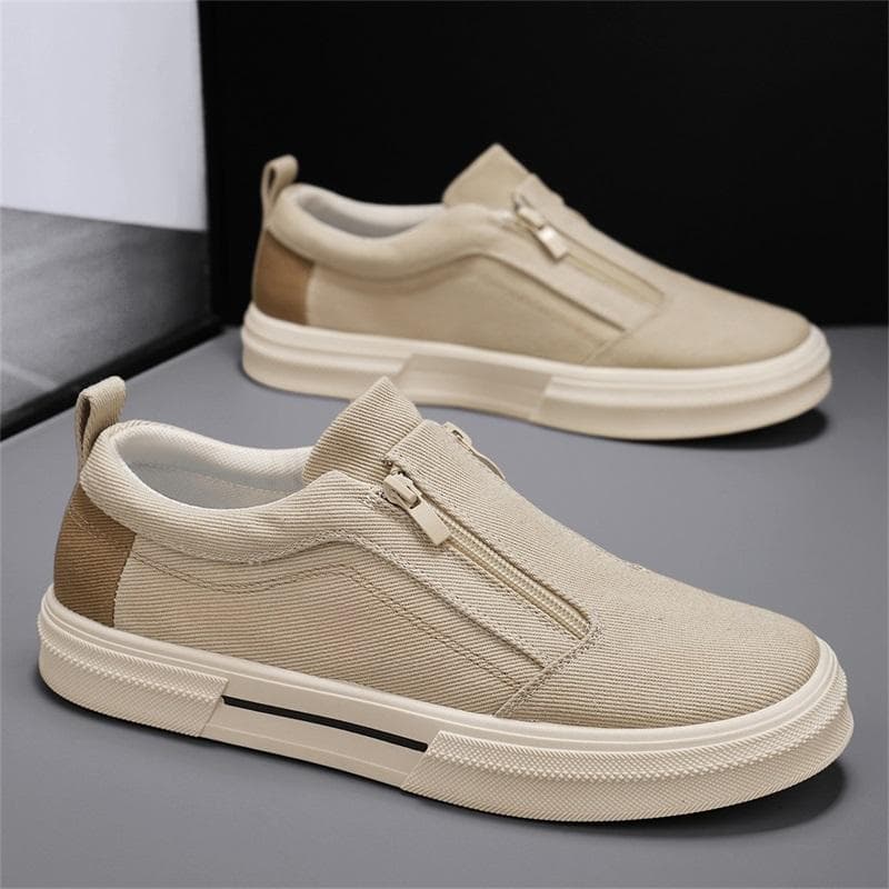 Sapatos de lona masculinos antiderrapantes respiráveis e confortáveis calçados esportivos casuais