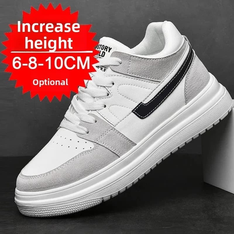 Tênis Elevadores para Homens, Aumentadores de Altura 4cm 6cm 8cm 10cm, Tênis Esportivos Respiráveis para Homens