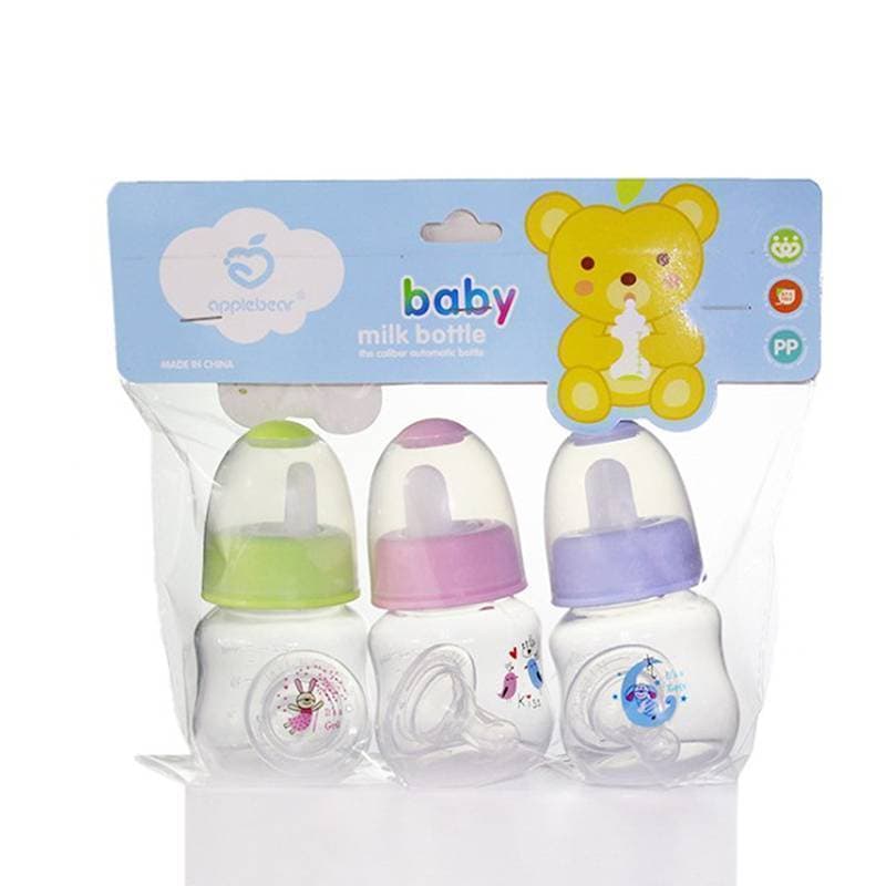 abongsea 60ml Bebê Recém-Nascido Enfermagem Mamadeira PP Chupeta Leite Água Alimentação Bonito Agradável