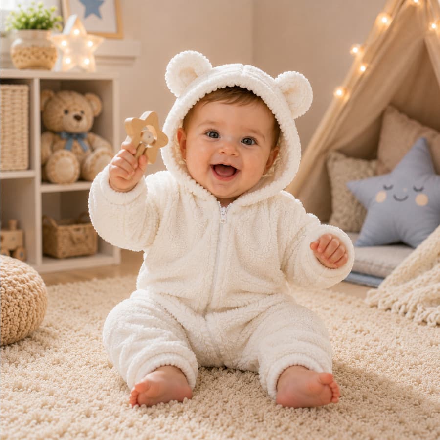Macacão Bebê Menina Menino Quentinho Inverno Roupa de Bebê Infantil Menino Meninas