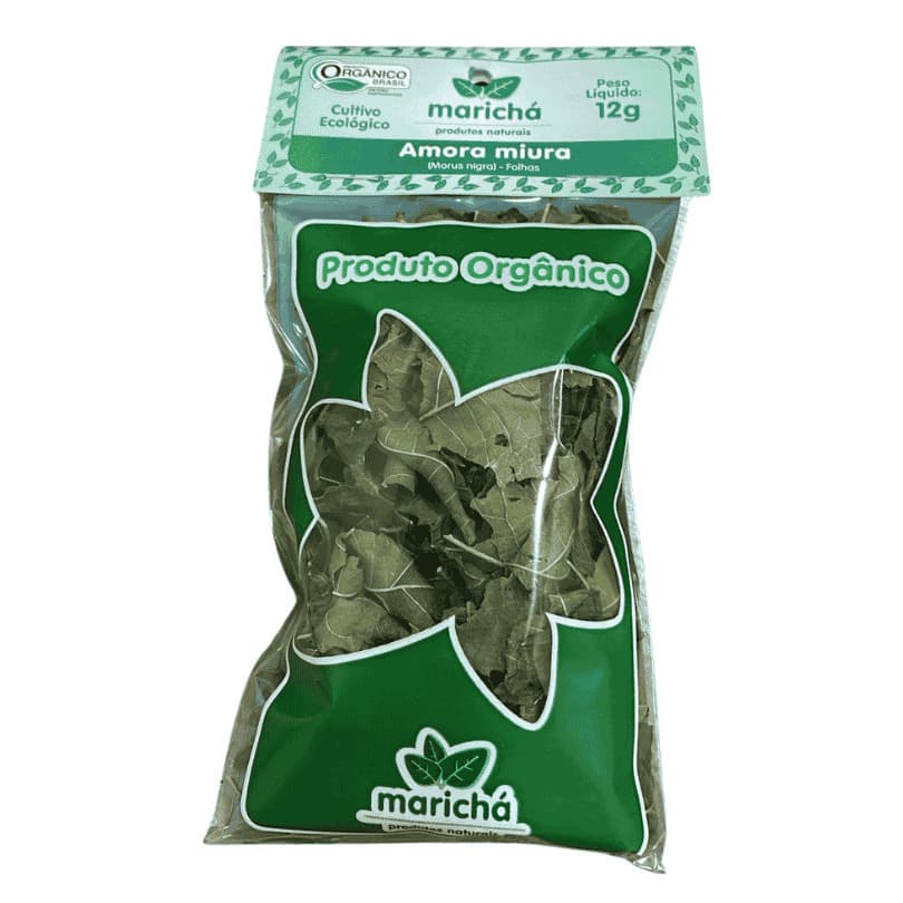 Chá orgânico: Amora Miúra folhas 12g
