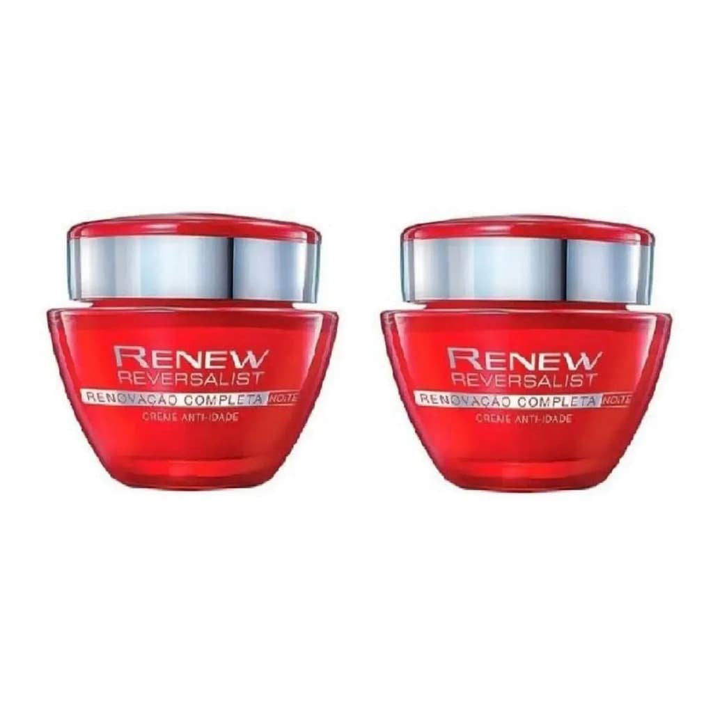 Kit C/2 Renew Reversalist Noite Creme Facial Anti Idade Avon