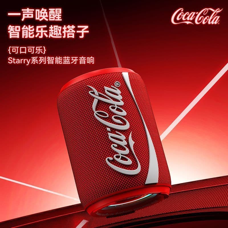 CoCa-Cola CoCa-Cola Alto-falante Bluetooth T39 Pequeno Computador Áudio Desktop Notebook Desktop Office e