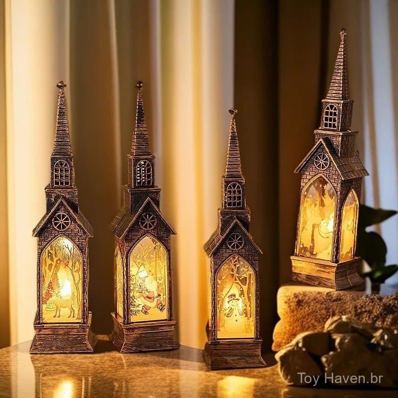 Luminária de Natal LED vintage, com motivos de Papai Noel e boneco de neve, para decoração de mesa, 2027, decoração nata