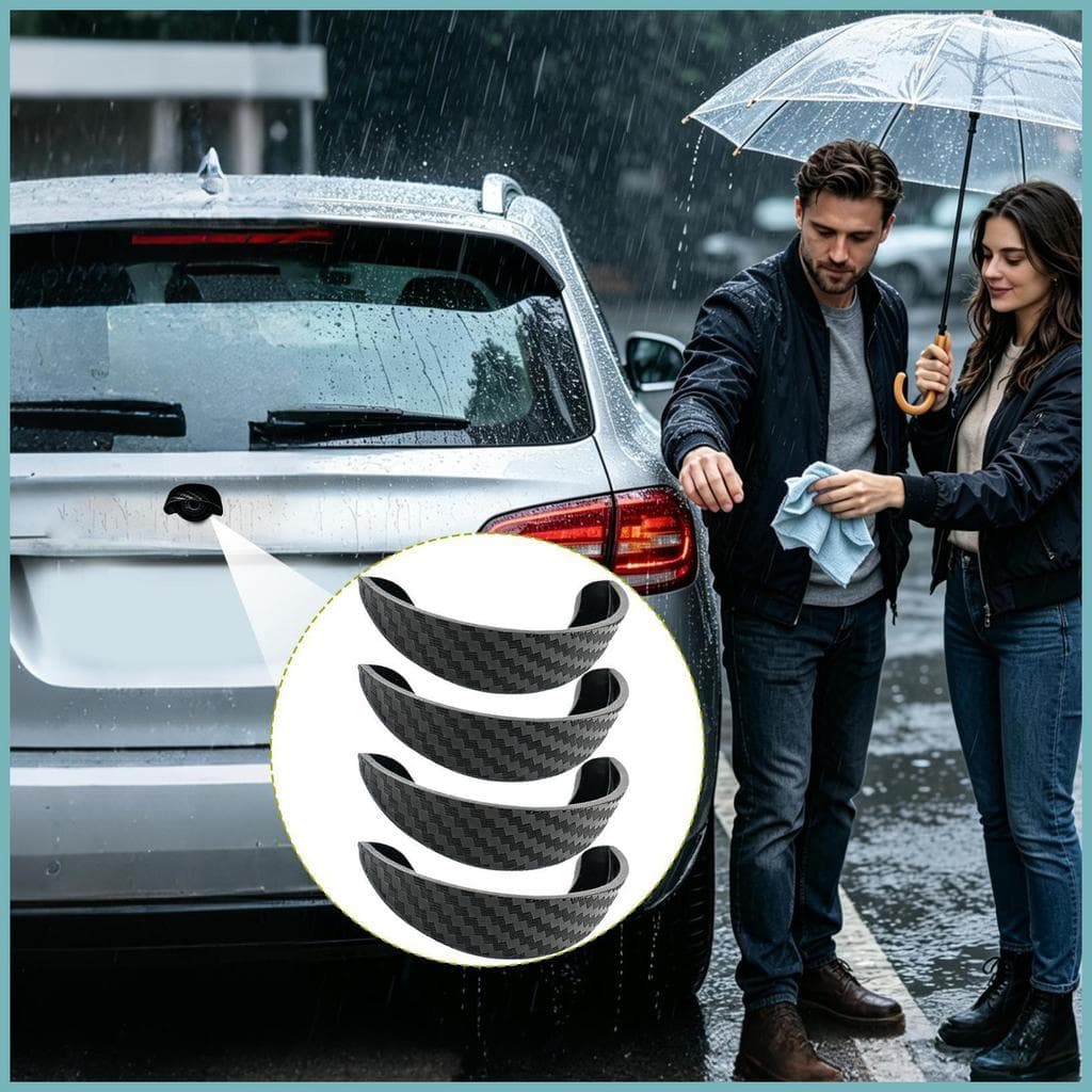 Câmera Traseira Do Carro Capa De Chuva 4 Peças Guarda À Prova Dwaterproof Água Com Dossel Curvo Backup Para Caminhão Des