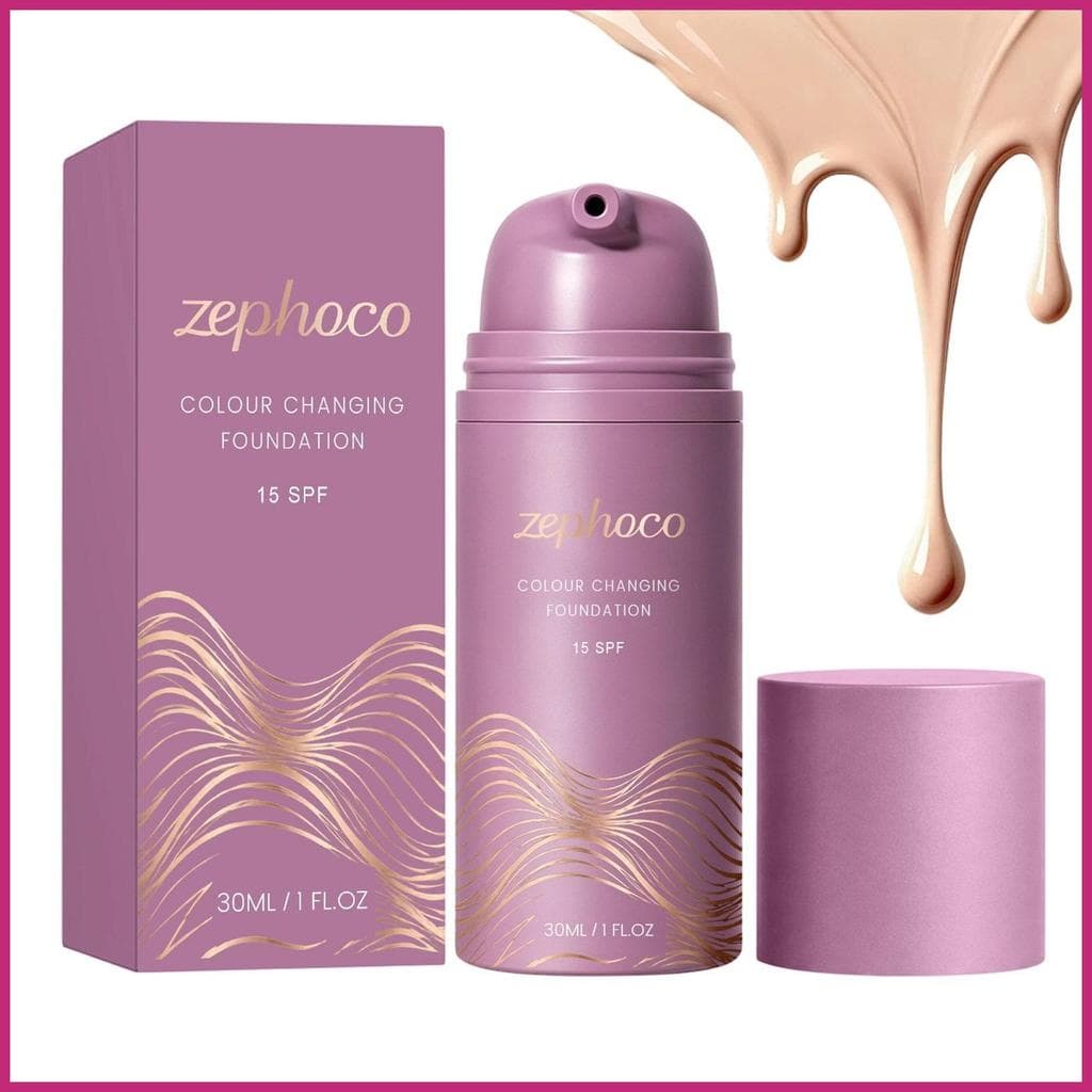 Base Que Muda De Cor Fps 15 Corretivo Líquido Autoajustável 30ml De Maquiagem Para Mulheres Pele Madura kagli3br