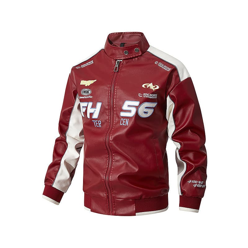 Jaqueta de couro de tamanho grande masculina jaqueta de couro jaqueta masculina marca roupas de motocicleta